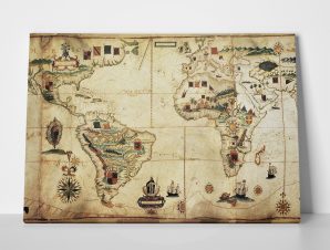 Πίνακας ANTIQUE WORLD MAP 1623