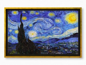 Πίνακας σε καμβά με κορνίζα VAN GOGH – THE STARRY NIGHT