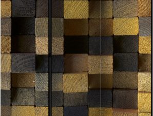 Διαχωριστικό με 3 τμήματα – Wooden cubes [Room Dividers]
